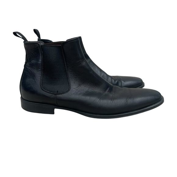 To Boot New York Black Leather Ankle Chelsea Boots Men’s 8 - Picture 2 of 5